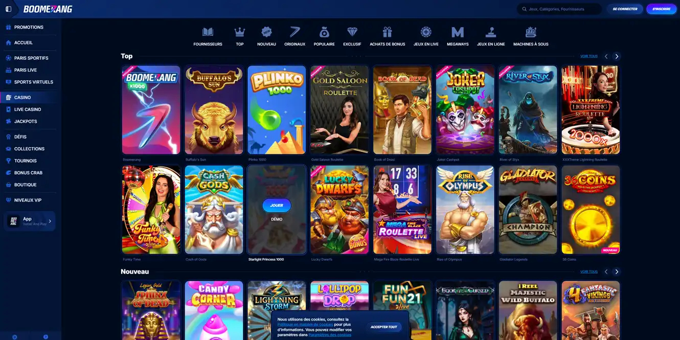 boomerang-bet casino games